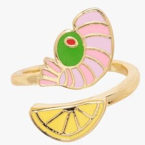 Yellow Owl Workshop shrimp cocktail ring NWT